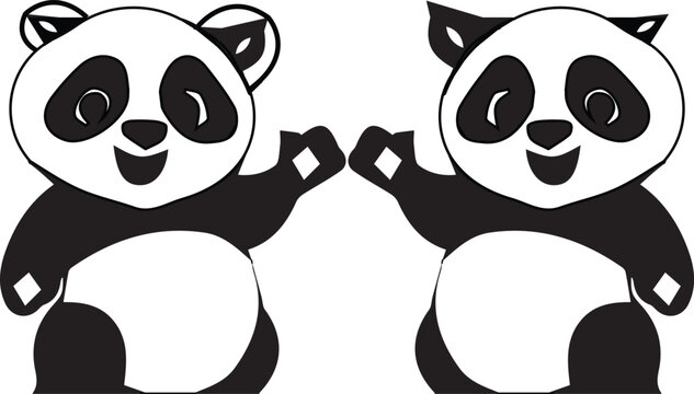 Panda Cartun design 
