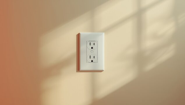 Residential GFI socket and wall plate, focusing on safety features for electrical protection