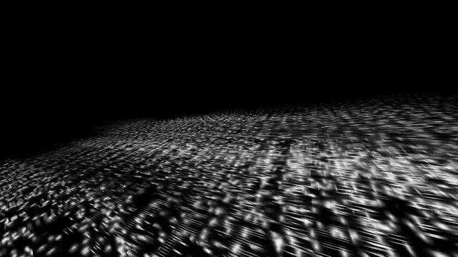 Animated black and white abstract background
