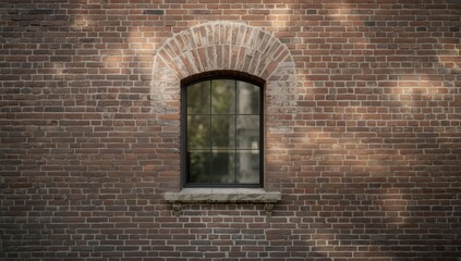 New plastic window fittings on a historic brick facade, focusing on renovation and material efficiency, no holiday observed