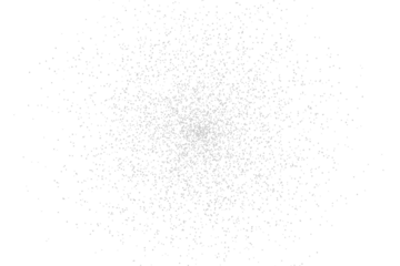 Abstract scattered light particles against a dark background creating a luminous burst isolated on transparent background