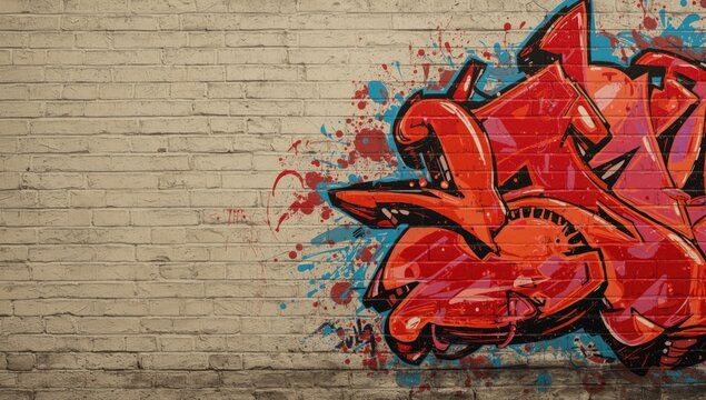 Murals painted on an exterior wall, highlighting street art as urban communication, World Art Day