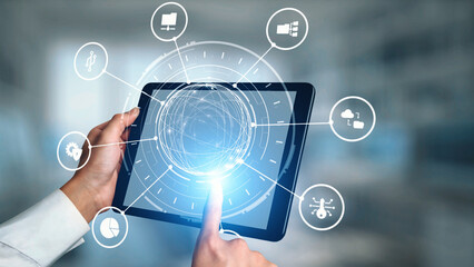 Concept of managing online folders with digital file organization, cloud storage, and secure sharing. Online folders improve workflow, online folders ensure access control. Gist