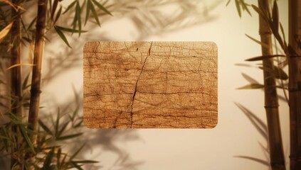 Natural wooden cork featuring tree bark surface, ideal for layout backgrounds or decorative surfaces