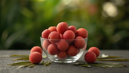 Bowl of peeled lychee emphasizing fruit peeling process for healthy snack, Nutrition Awareness Day