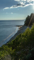 atardecer en la costa mediterr&aacute;nea