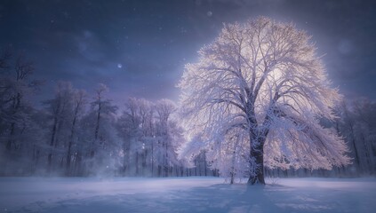 Frost-covered trees in a winter woodland scene, illustrating seasonal moisture accumulation