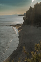 atardecer en la costa mediterr&aacute;nea