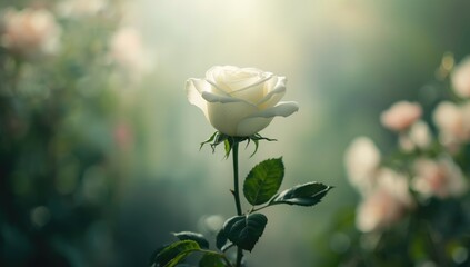 White rose bloom featured in a floral display, highlighting natural beauty, World Rose Day