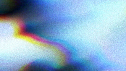 Soft Holographic Blur With Rainbow Light Gradient. Dreamy Abstract Pastel Glow &mdash; Prism Light Texture. Colorful Iridescent Blur Background With Soft Grain. Modern Abstract Prism Light Flow Wallpaper. 