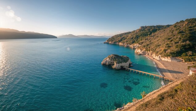 Dodo Beach in Turkey features a calm, clearwater cove suitable for leisure activities and beach outings