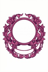 Engraved Style Circular Emblem with Banner