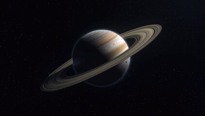 Ice and rocky debris rings surround the sixth planet from the Sun, highlighting planetary composition, Earth Day