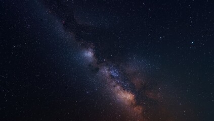 Deep space image showing the Milky Way galaxy and surrounding globular clusters taken with specialized astrophotography gear, for celestial research