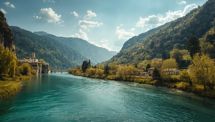 Scenic views of the Province of Vicensa featuring traditional buildings and natural landscapes, ideal for regional travel promotion