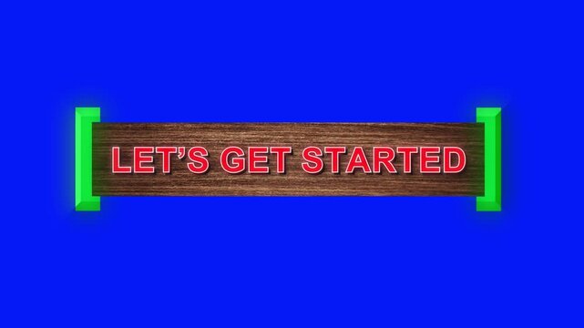 Let's get started animated video