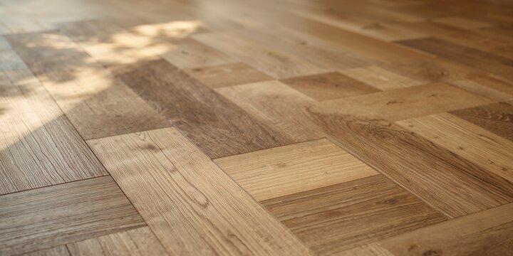 Oak plank flooring with visible wood grain, natural textures for interior design, Earth Day