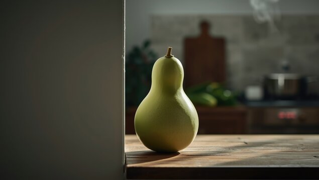 Green Calabash or Chinese Bottle Gourd in traditional use, cultural artifact, International Day of Cultural Heritage