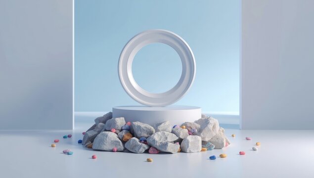 White geometric abstract pattern serving as a UI backdrop for digital interfaces - Powered by Adobe