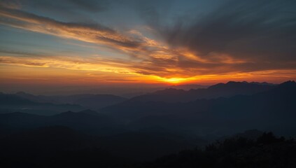 Obraz premium Sun rise and sun set sky background displaying natural light shifts, ideal for UI backdrop design