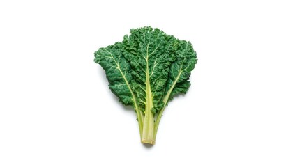 Chinese kale vegetable on white background, suitable for fresh ingredient displays