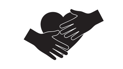 Fototapeta premium Two hands shaking in a friendly agreement or partnership illustration
