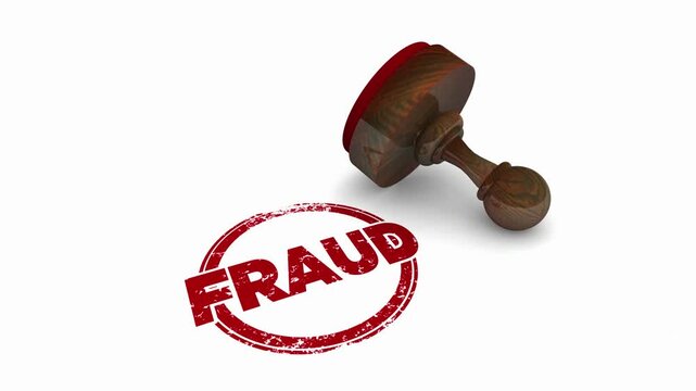 Fraud Alert Confirmed Lie Stamp Hoax Fake Crime 3d Animation