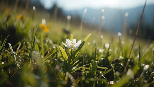 Detailed view of Veratrum lobelianum in a mountain meadow during summer, focusing on plant identification
