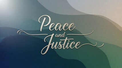 Peace and justice abstract background