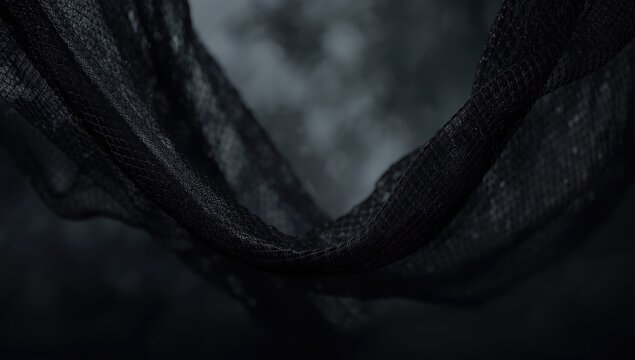 Detailed dark fishnet mesh material with textured pattern serving as UI backdrop, Earth Day