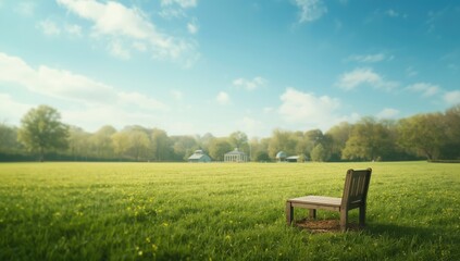 Soft-focus park scene used as a background for editorial headers and UI elements