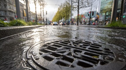 efficient stormwater management system in urban setting  promoting sustainable urban development and resilience through infrastructure improvement campaigns
