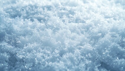 Fototapeta premium Frozen snow surface with granular texture, suitable for landscape or UI backdrop