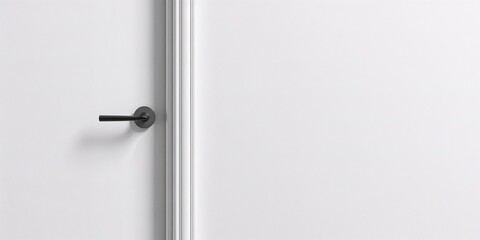 Detailed shot of a black ornate door handle on a clean white surface highlighting hardware durability, interior fixture, safety inspection