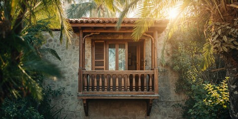 Rural Turkish buildings showcase traditional wooden construction techniques, highlighting architectural heritage