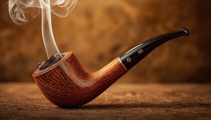 Detailed shot of a smoking pipe with tobacco, highlighting smoking tools and safety considerations, suitable for pipe care guides