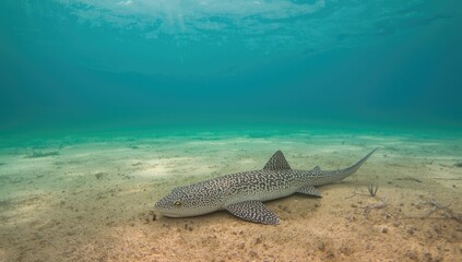 Port Jackson shark lying on the ocean floor, highlighting underwater biodiversity preservation