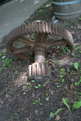 Old rusted gears