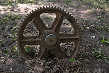 Old rusted gears