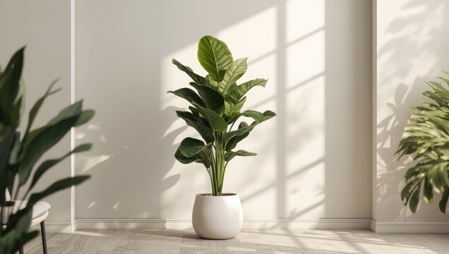 Indoor Fiddle Leaf Fig plant placed for aesthetic appeal in a living space