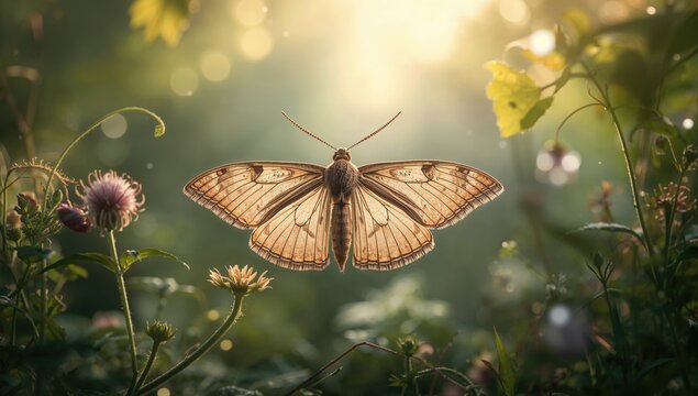 Timandra comae moth displaying wing venation in habitat setting, highlighting insect diversity