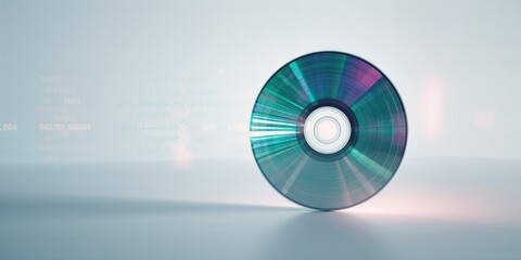 A scratched compact disc on a surface, highlighting issues in data storage and disc longevity