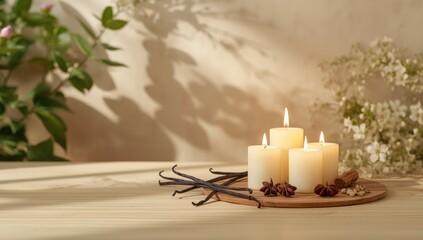 Scented candles with spices and herbs serving as a soothing backdrop for wellness spaces, World Aromatherapy Day