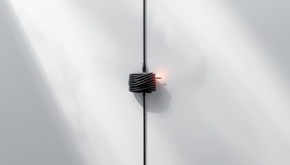 Cord charger with cable for mobile phone or laptop, designed for quick power delivery