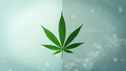 Commercial cannabis stock and industry trend with upward growth charts, market success and profit, Earth Day