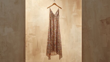 Colorful sequin fabric in an abstract pattern, used as an editorial header background or decorative element