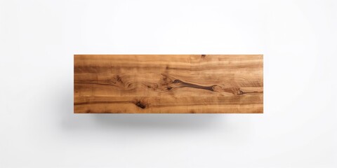 Wooden table on a white background used as a clean layout for product display or presentation, suitable for editorial design