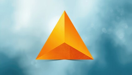 Orange triangle geometric pattern, used as a background for editorial headers, Earth Day
