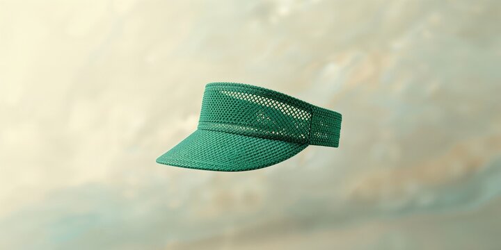 Construction work safety gear featuring a net sun visor with green slan light filter, focus on worker protection