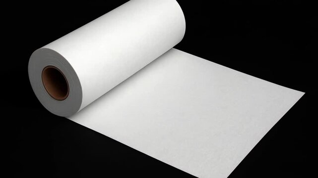 A animaed roll of paper video